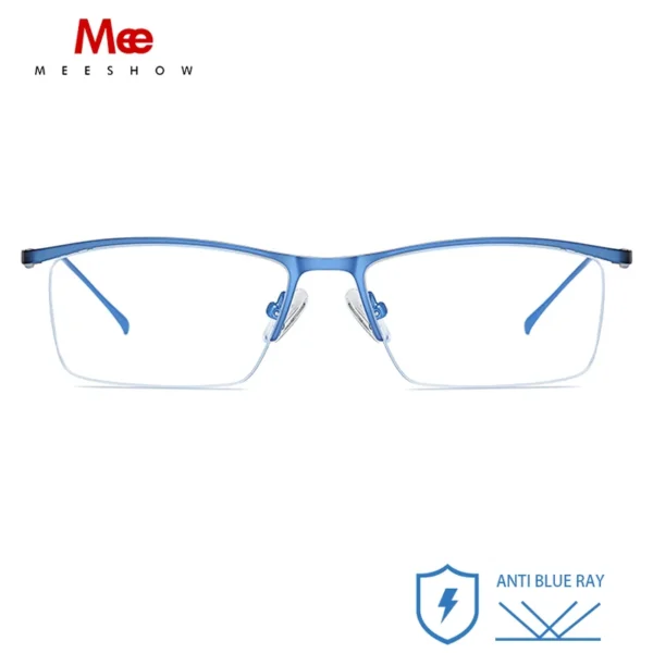 Meeshow Anti Blue Light Blocking Men's Reading Glasses CR-39 Resin Lens Glasses Women Mens eyeglasses diopter 1 - Image 2