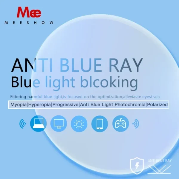 Meeshow 1.61 MR-8 High Quality Toughness Thinner Strong Anti Reflective Optical Glasses Prescription Lenses for Rimless frame - Image 5