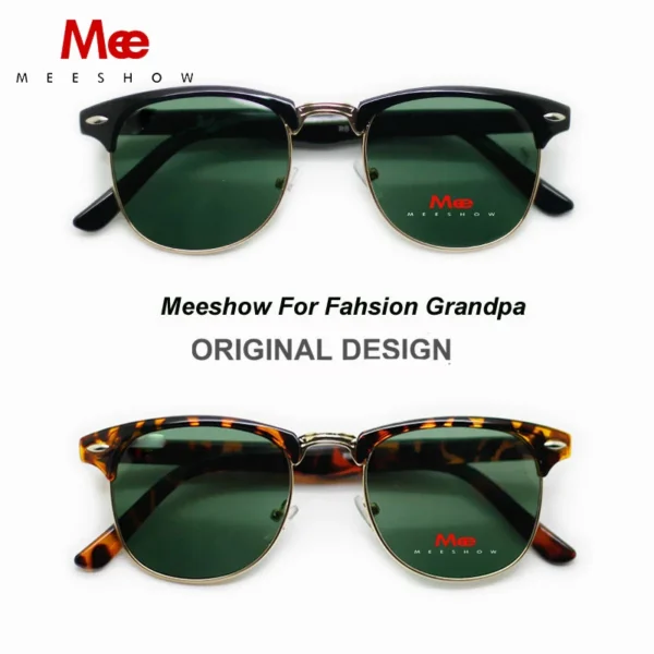 MEESHOW Reading Glasses Quality Club Street Men Women Reading Sunglasses With G15 Sunreader Lens +1.0 to +3.5 Sonnenbrillen 844 - Image 5
