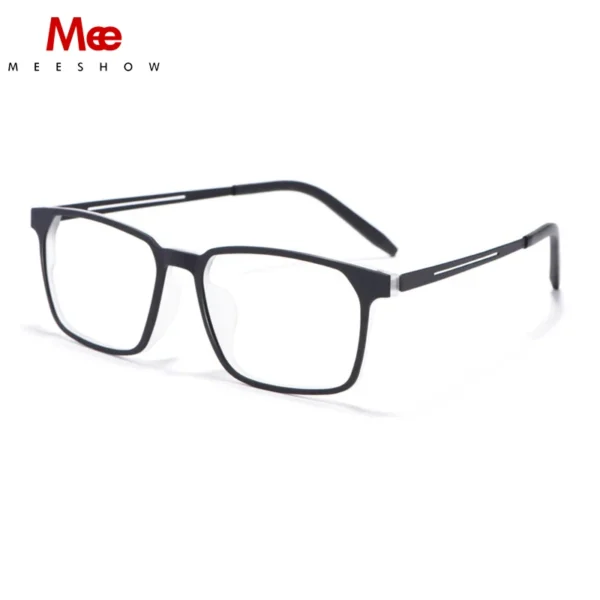 Meeshow Glasses Frame For Men And Women 55mm Titanium Flexible Legs With TR90 big face Eyewear Spectacles Optical T808 - Image 4