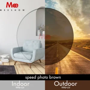 MEESHOW Brand Lens 1.61 MR-8 Photochromic High Quality Toughness Darkens outdoors in seconds Optical Lenses for Rimless glasses