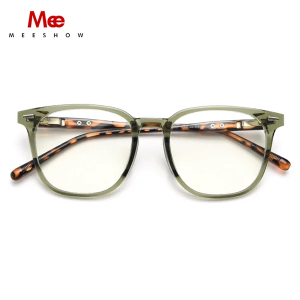 MEESHOW Men's Reading glasses Anti Blue Light Blocking Men Eyeglasses CR-39 Lenses Prescription Hyperopia Myopia Big face Gafas