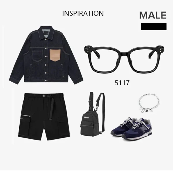 MEESHOW Design TR90 Glasses Frame Square Eyeglasses Luxury Prescription Glasses Frames Optical Eyewear 5117 - Image 5