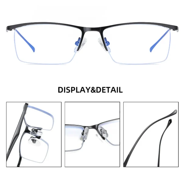 Meeshow Anti Blue Light Blocking Men's Reading Glasses CR-39 Resin Lens Glasses Women Mens eyeglasses diopter 1 - Image 6