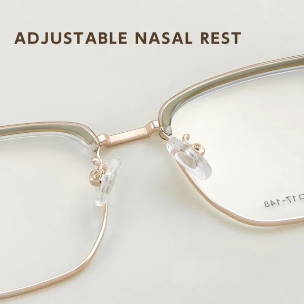 MEESHOW Ultra-light Big Eyeglasses TR90 Pure Titanium Retro Square Optical Prescription Glasses Frame Men Women Eyewear 7121 - Image 5