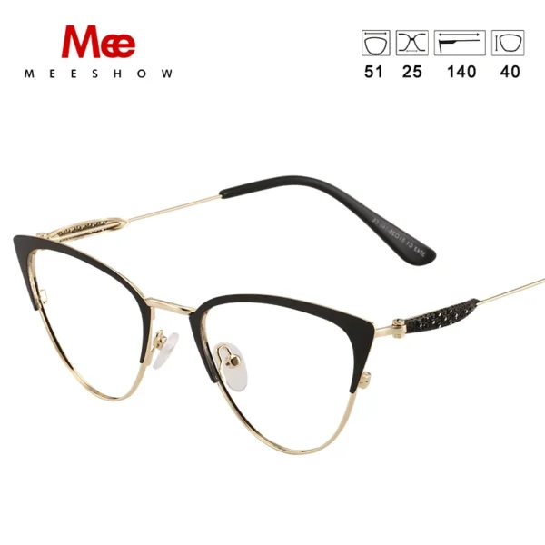 MEESHOW DESIGN Men Titanium Alloy 130MM Prescription Blue Light Blocking Glasses Myopia Hyperopia Optical Eyewear 6950 – Bild 4