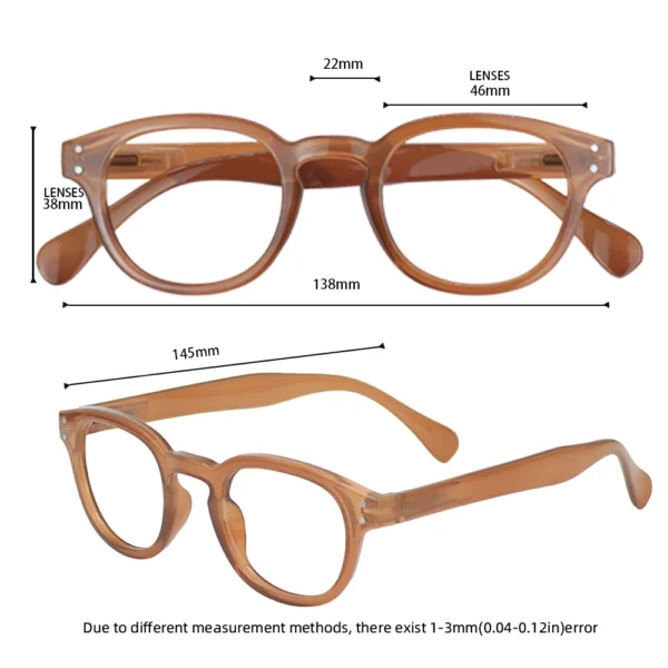Meeshow Japen New Reading Glasses Anti blue ray eyeglasses Style Quality Spring Men Women blue light blocking UV400 1513 - Image 4